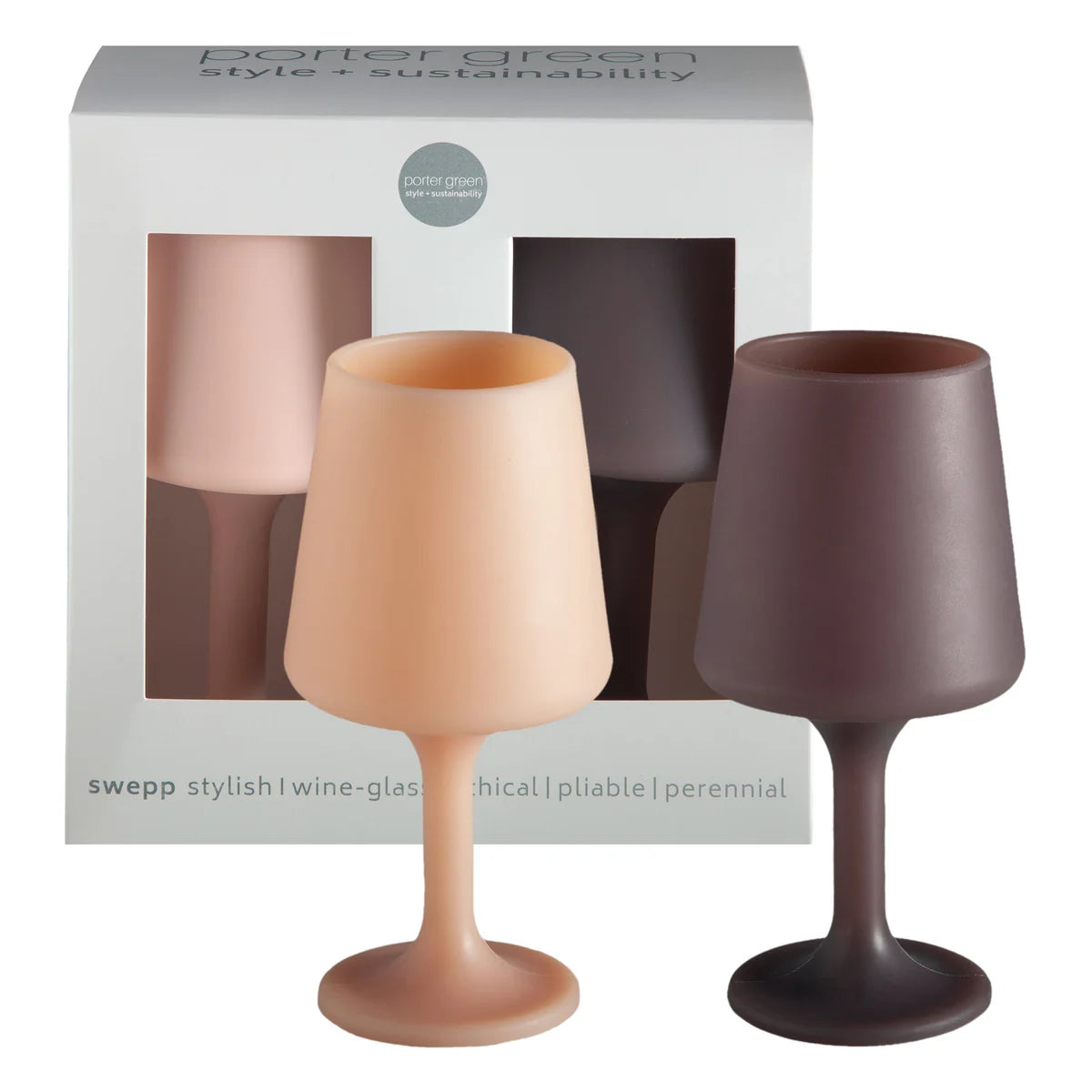 Latte + Donkey | Swepp | Silicone Unbreakable Wine Glasses– Relax ...